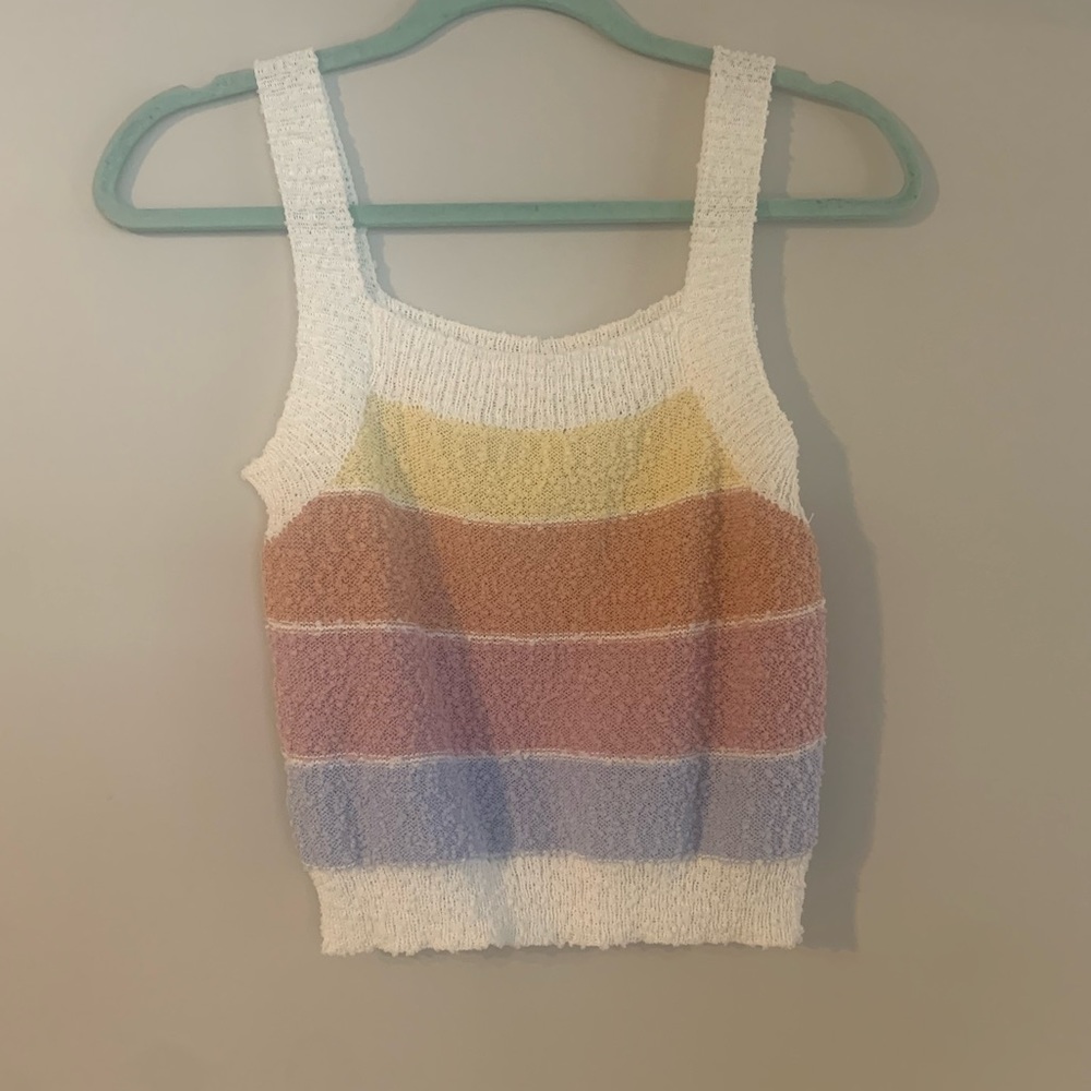 Stripped cropped tank